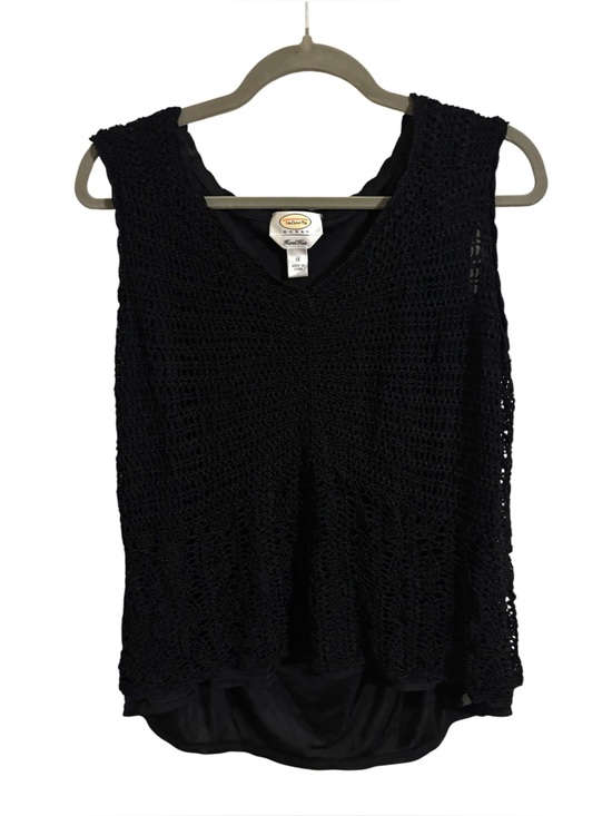 Talbots Tops - Talbots Hand Knit Black Lined Tank Top Size 1X